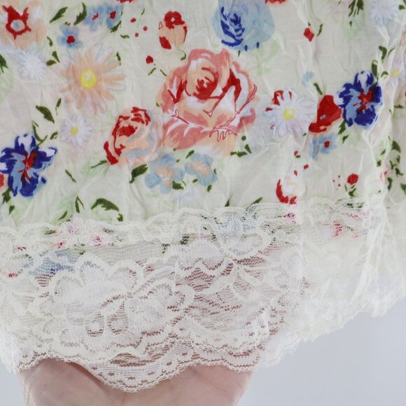 Wet Seal Lace Camisole Women L White Romantic Y2K Babydoll Garden Party Feminine - Picture 7 of 13